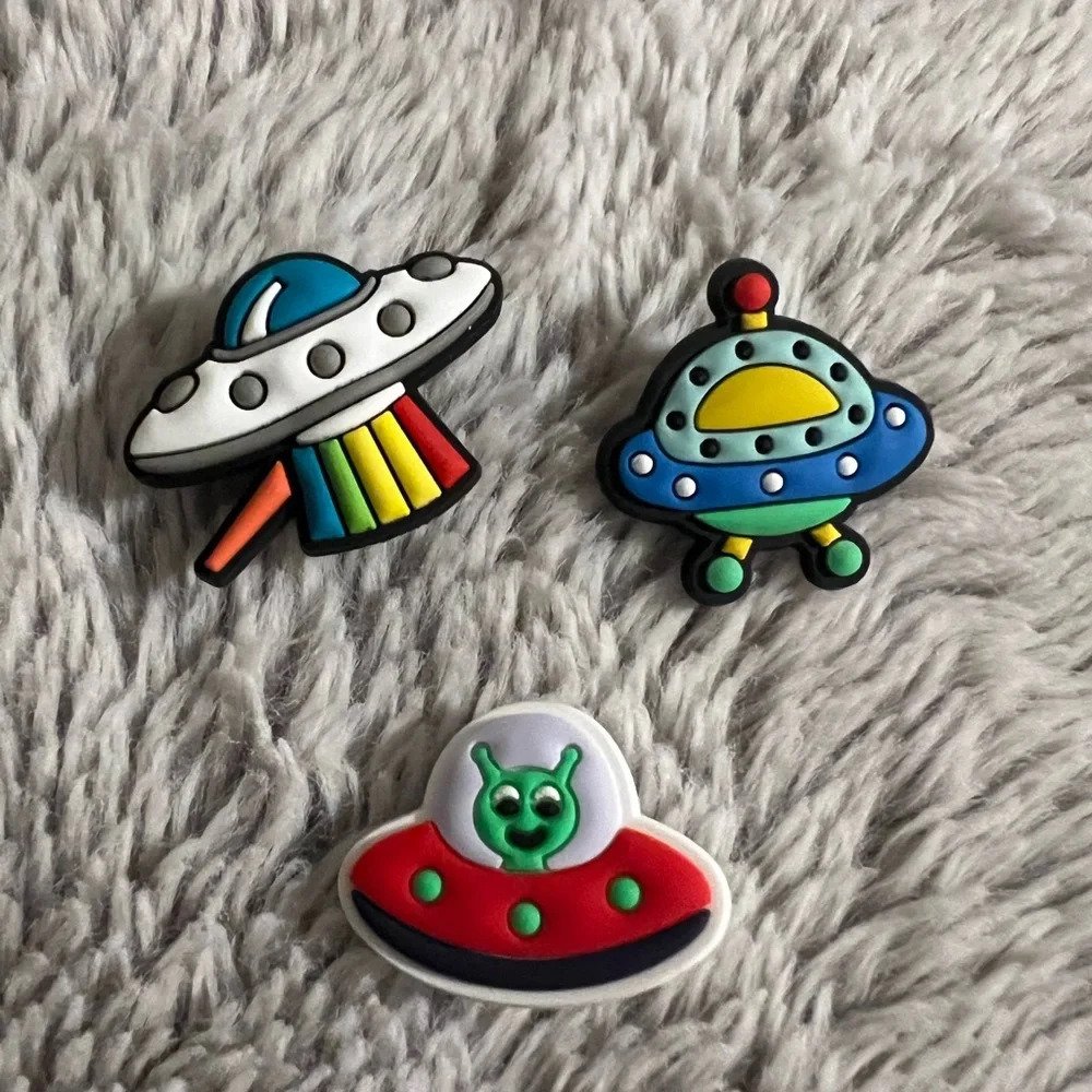 Alien UFO Croc Charms